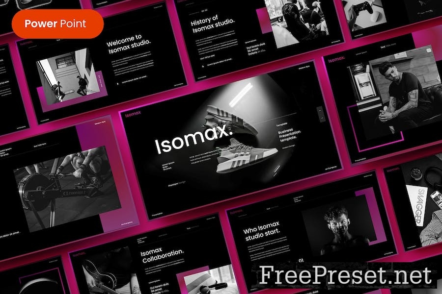 Isomax – Business PowerPoint Template KGGVLHF