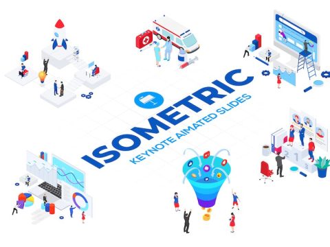 Isometric Keynote Templates. Set 01 RLVXA26