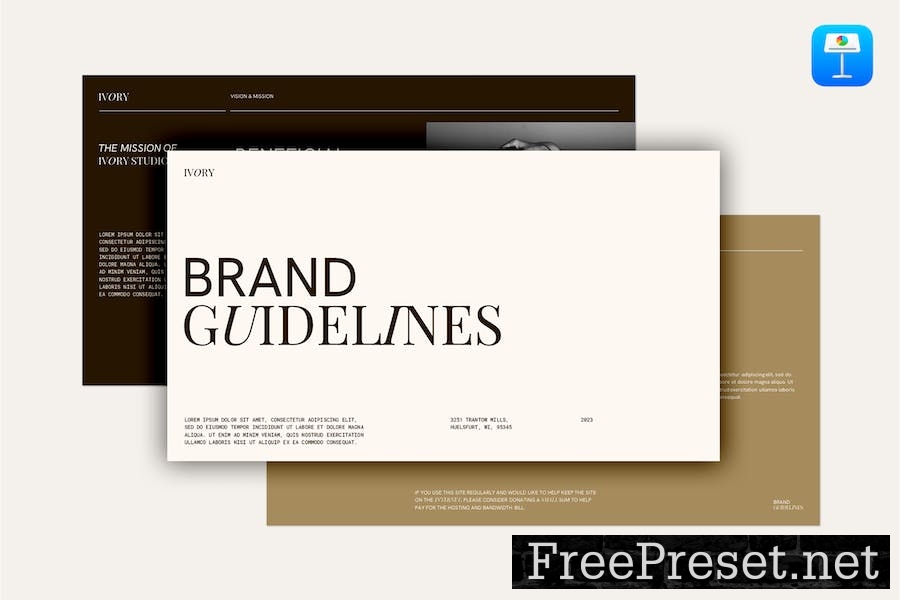 Ivory Brand Guideline - Keynote C2SS86U