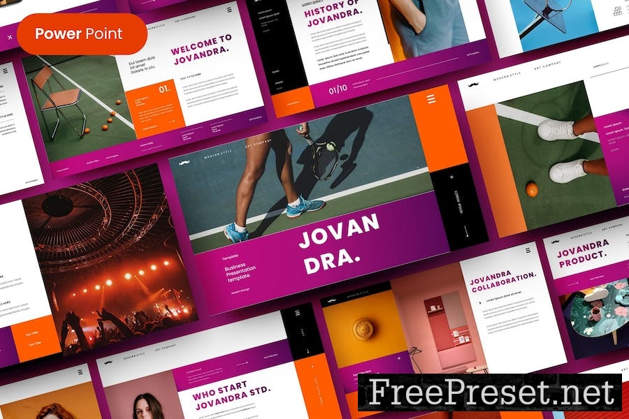 Jovandra – Business PowerPoint Template K2ZGUQY