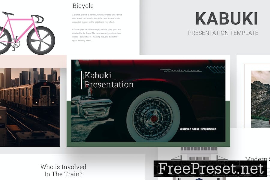 Kabuki Learning About Transportation Google Slides Q68TW6H