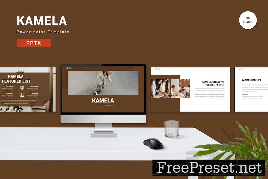 Kamela - Powerpoint Template ECNC9EB