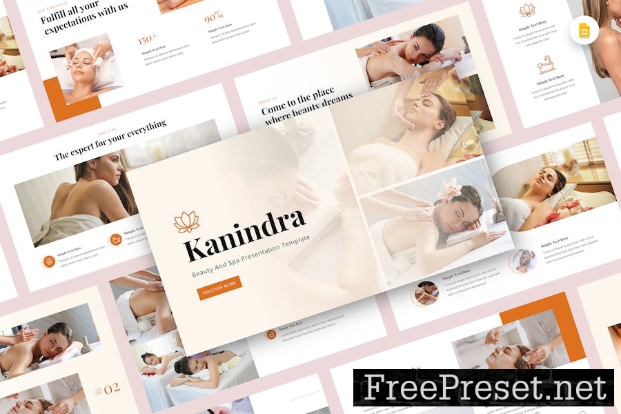 Kanindra - Beauty & Spa Google Slide Template FZNJQXA