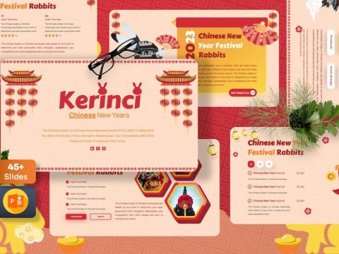 Kerinci - Chinese New Year Powerpoint Template JGNXUJR