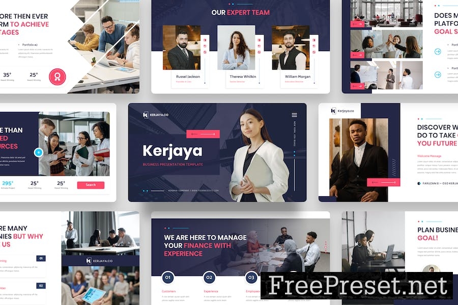 Kerjaya - Business PowerPoint Template KTFCF2N