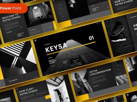 Keysa – Business PowerPoint Template ERNU2YD