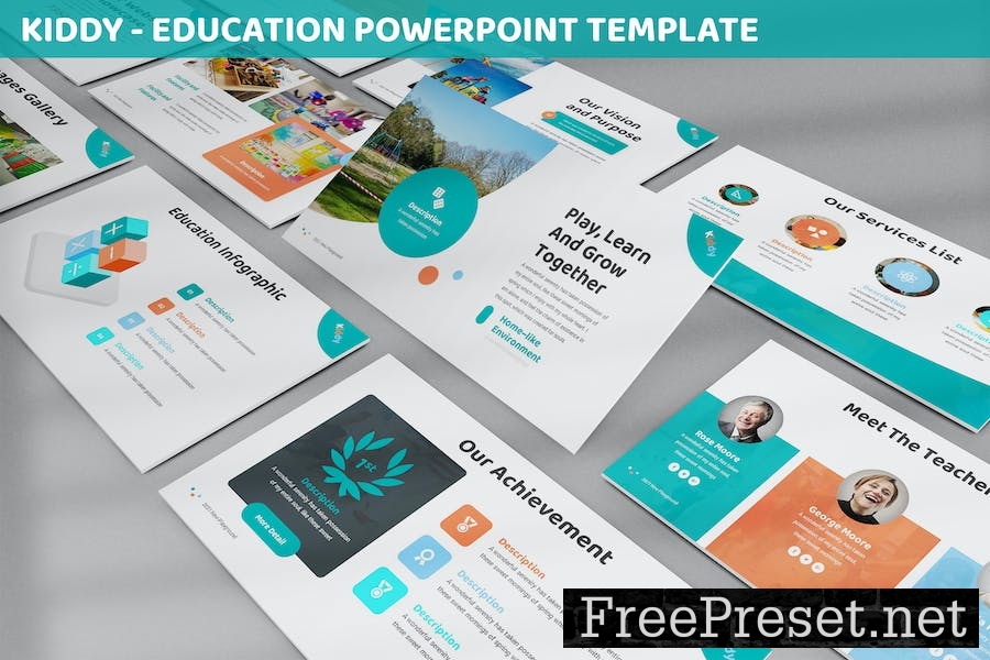 Kiddy - Education Powerpoint Template 993G9SS