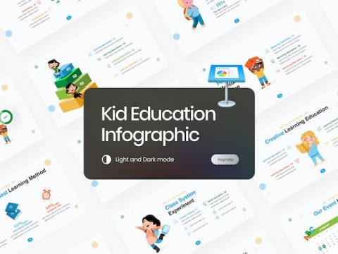 Kids Education Infographic Keynote Template FPC4S42