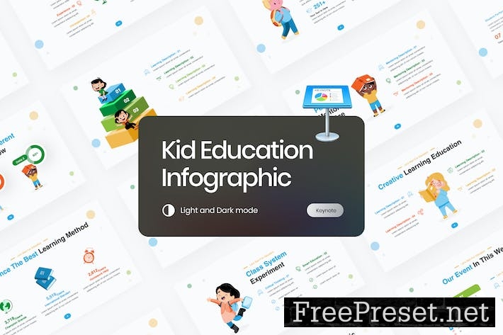 Kids Education Infographic Keynote Template FPC4S42