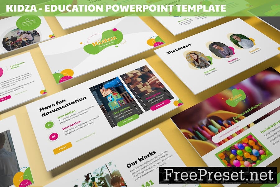 Kidza - Education Powerpoint Template V4EP2VE