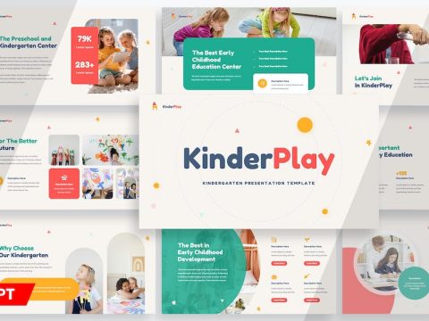 KinderPlay - Kindergarten Powerpoint Template ZD7J4AV