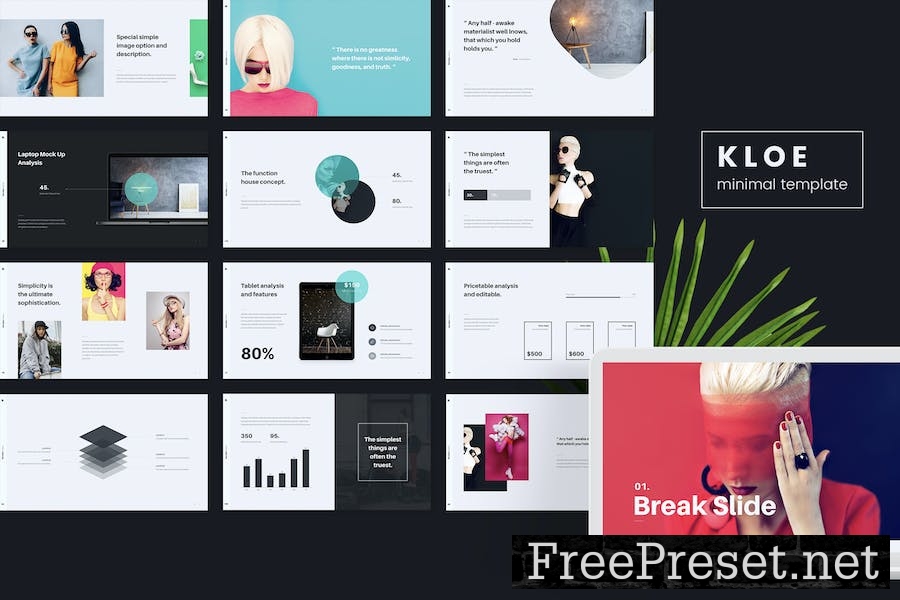 KLOE Minimal & Creative Template (Google Slides) SMEB2T