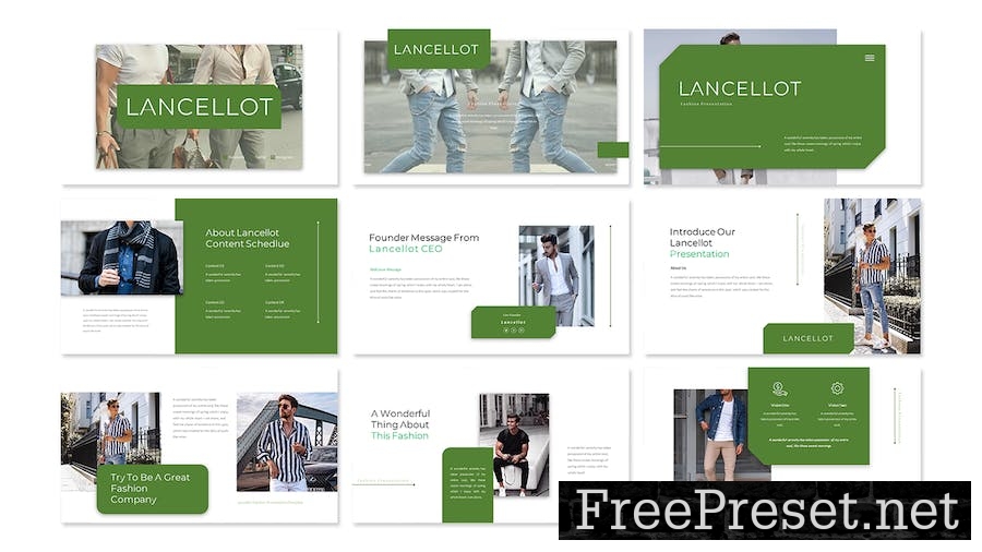 Lancellot - Business Presentation PowerPoint HS4U4TL