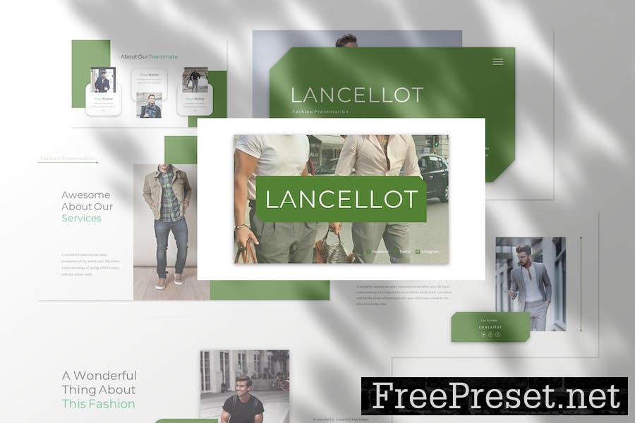 Lancellot - Business Presentation PowerPoint HS4U4TL