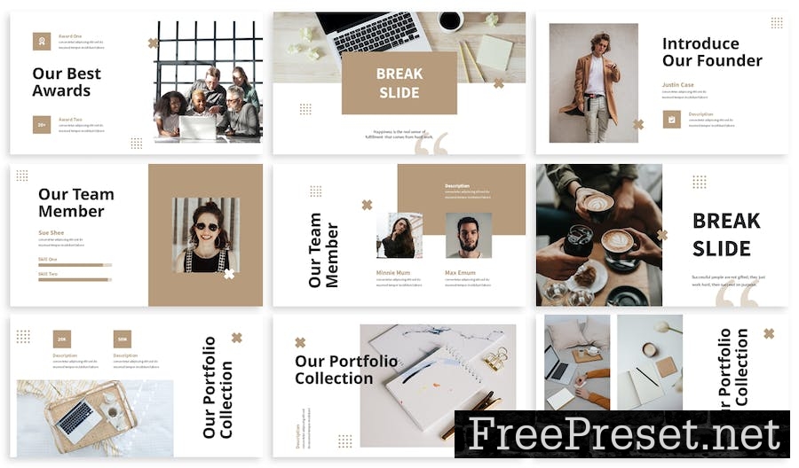 Lara - Business Google Slide Template PLGD3VQ