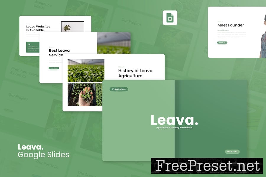 Leava - Agriculture Google Slides Template NYTN44G