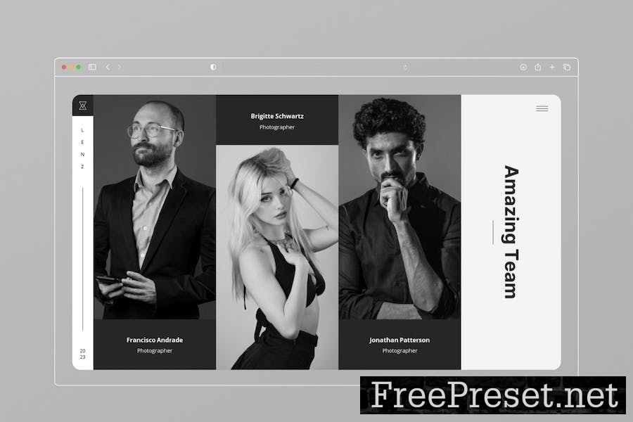 Lenz - Photography Portfolio Powerpoint Template D5RRJBR