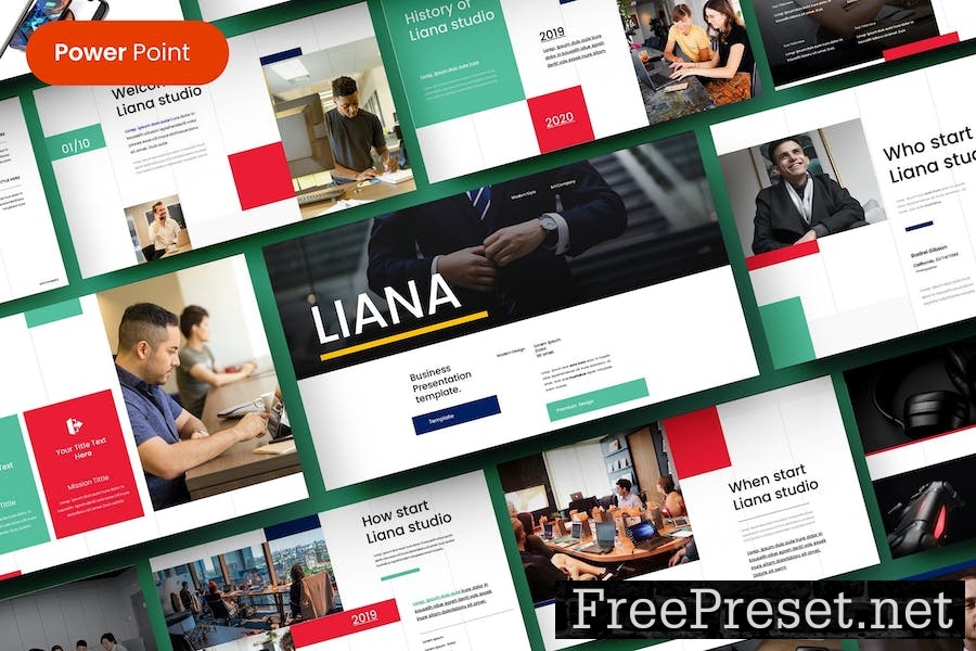 Liana – Business PowerPoint Template 7Z7Q2C8