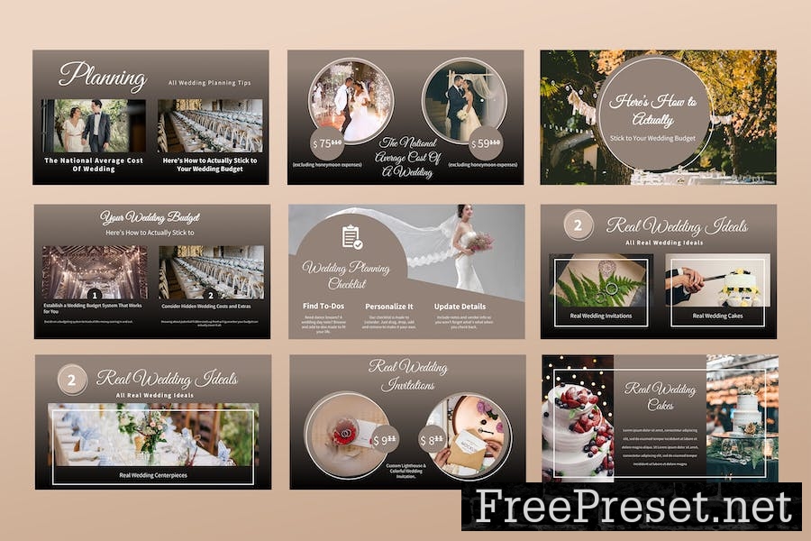 Love Story - Wedding Google Slides Presentation DW6KVU