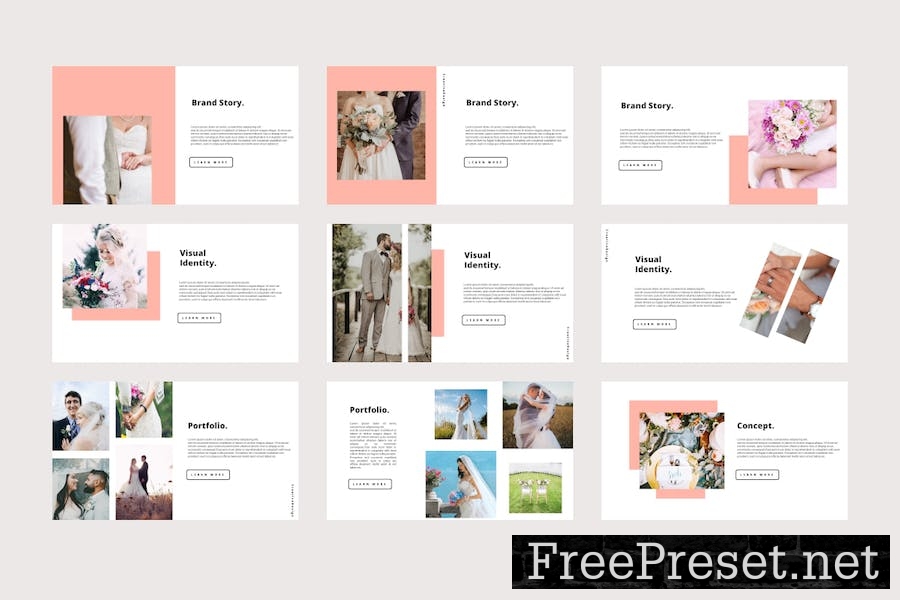 Love Story - Wedding Google Slides Template LLGPXZQ