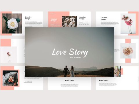 Love Story - Wedding Google Slides Template LLGPXZQ