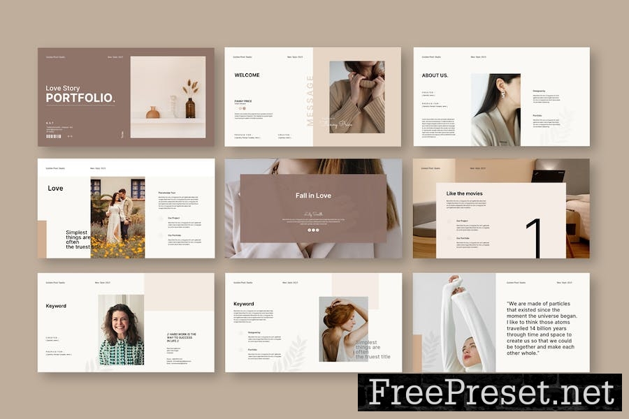 Love Style Google Slide Template M3AP9N4