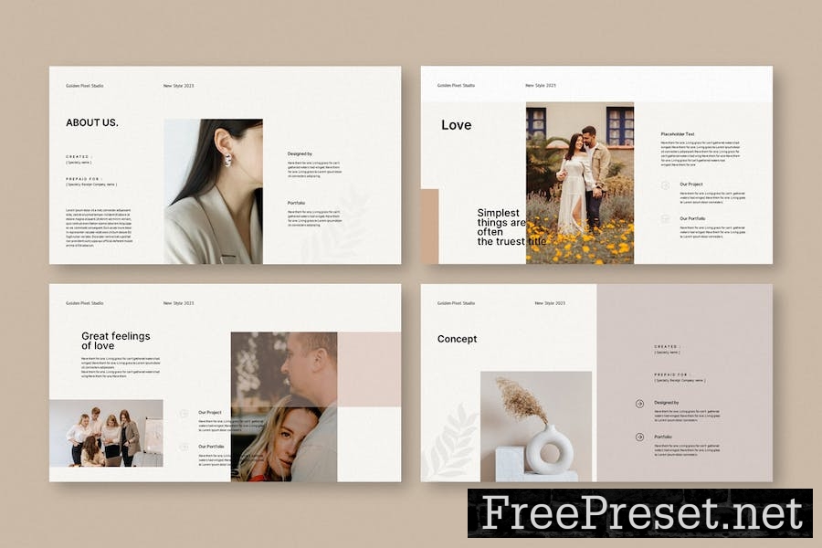 Love Style Presentation Template SQSUNNR