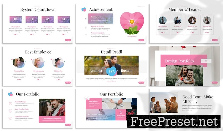 Loveable - Dating Powerpoint Template 9BL9GZ5