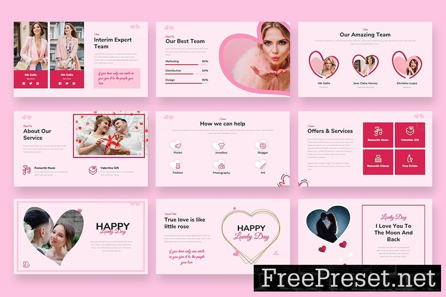 Lovely Themes Powerpoint Template 5BZZEBK