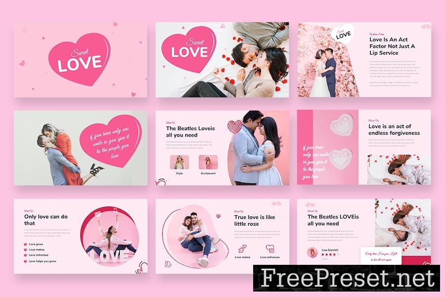 Lovely Themes Powerpoint Template 5BZZEBK