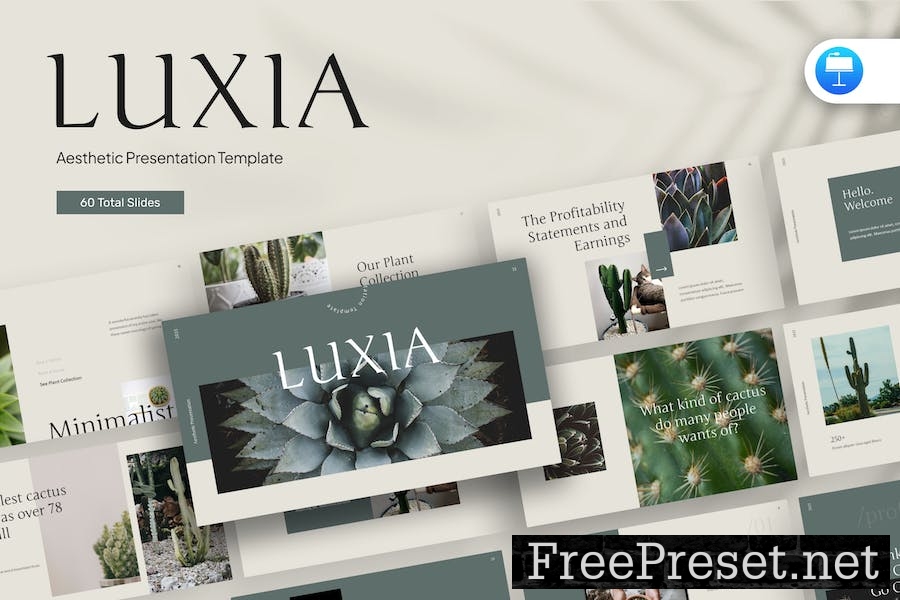 Luxia Aesthetic Keynote Template