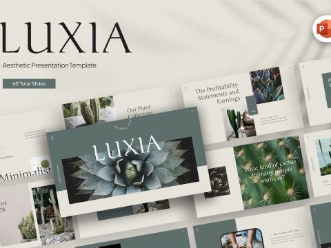 Luxia Aesthetic PowerPoint Template YRTVWXW