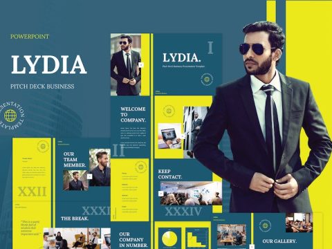 Lydia - Pitch Deck Business Powerpoint Template GRPEPHN