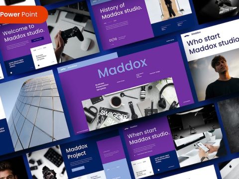 Maddox – Business PowerPoint Template Z6X3MDY