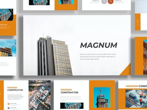 Magnum Powerpoint Template 8V3463D