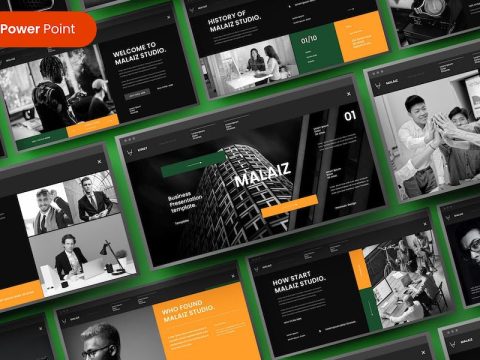 Malaiz – Business PowerPoint Template PJ96CX8