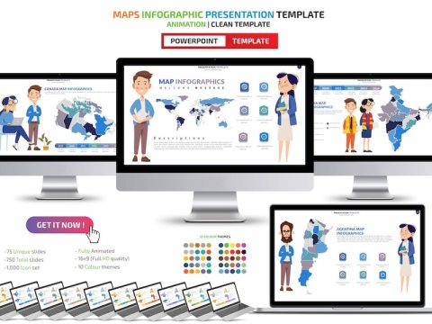 Maps Infographic Powerpoint Templates YS2MWP7