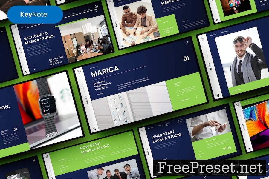 Marica – Business Keynote Template S9QWSYQ