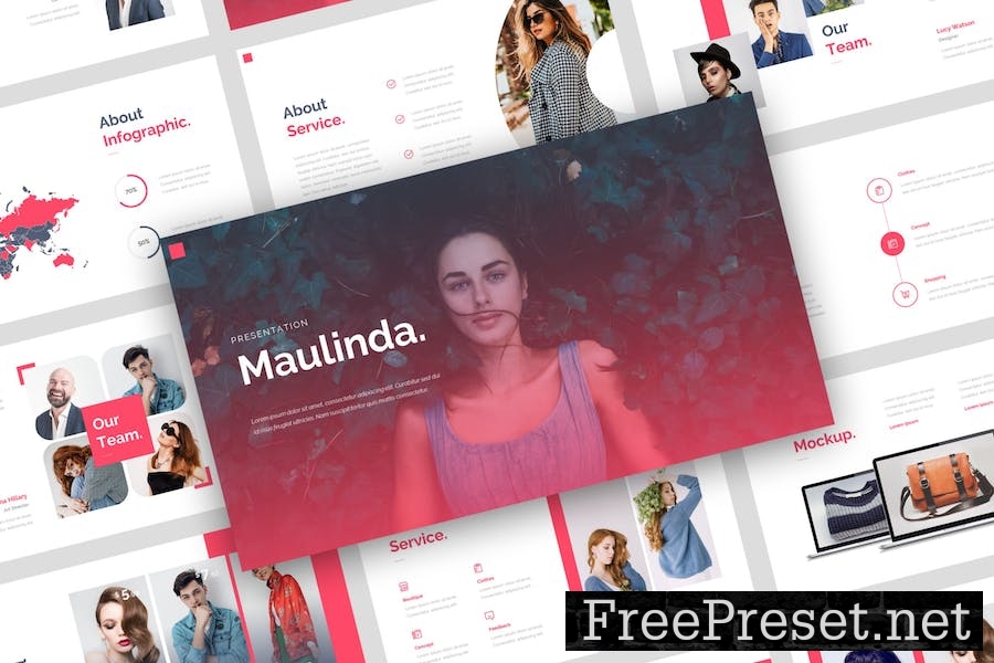 Maulinda- Minimal Google Slide Template VH6B2BE