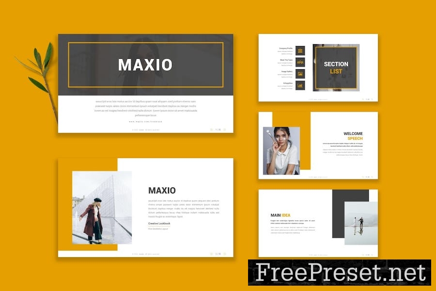 Maxio - Google Slide Template 4RRGEJE