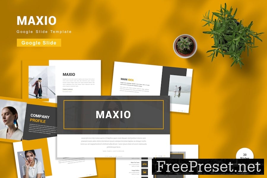 Maxio - Google Slide Template 4RRGEJE