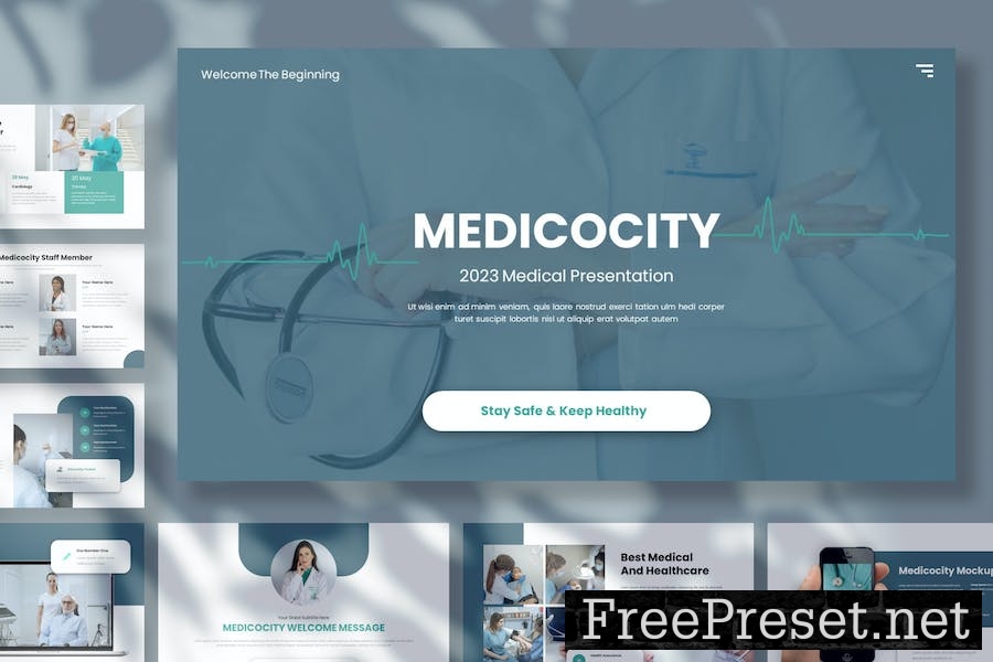 Medicocity - Medical & Healthcare GoogleSlides BZMJ87U