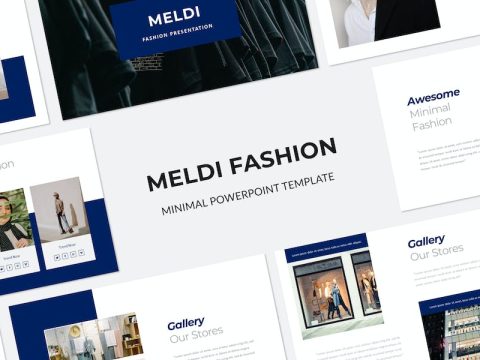 Meldi Fashion Powerpoint Template W77F6NL