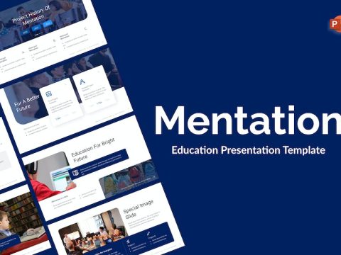 Mentation Education PowerPoint Template SYD8TVF