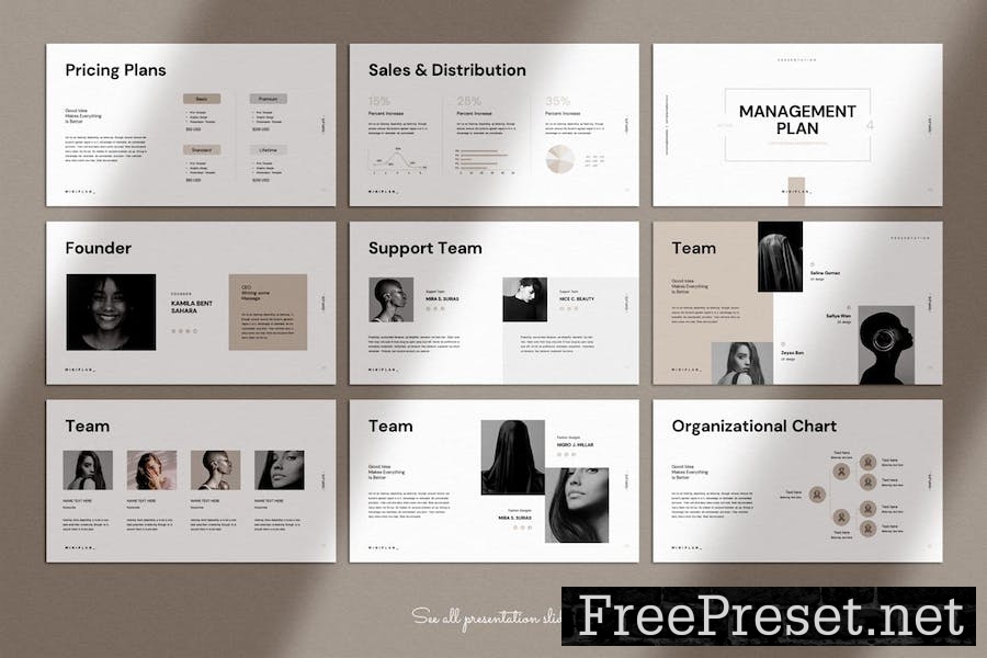 Minimal Business Plan Keynote Template 2QBNXW9