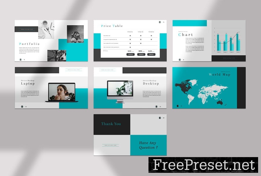 Minimal Google Slide Presentation Template JWBHWB6