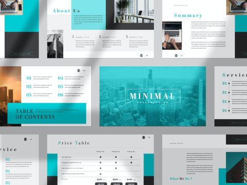 Minimal Google Slide Presentation Template JWBHWB6