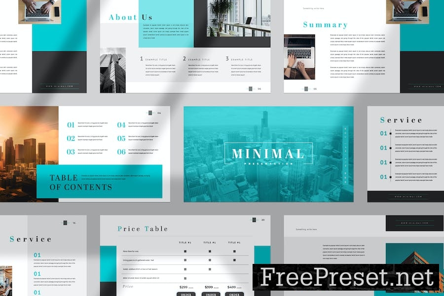 Minimal Google Slide Presentation Template JWBHWB6