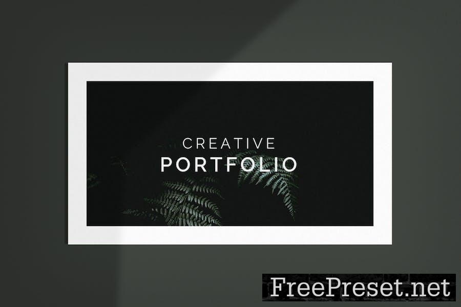 Minimal Portfolio Google Slides Template MGXJXYV