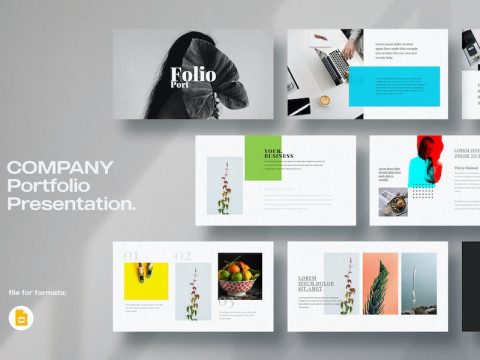 Minimal Portfolio Google Slides Template Z89GUCC